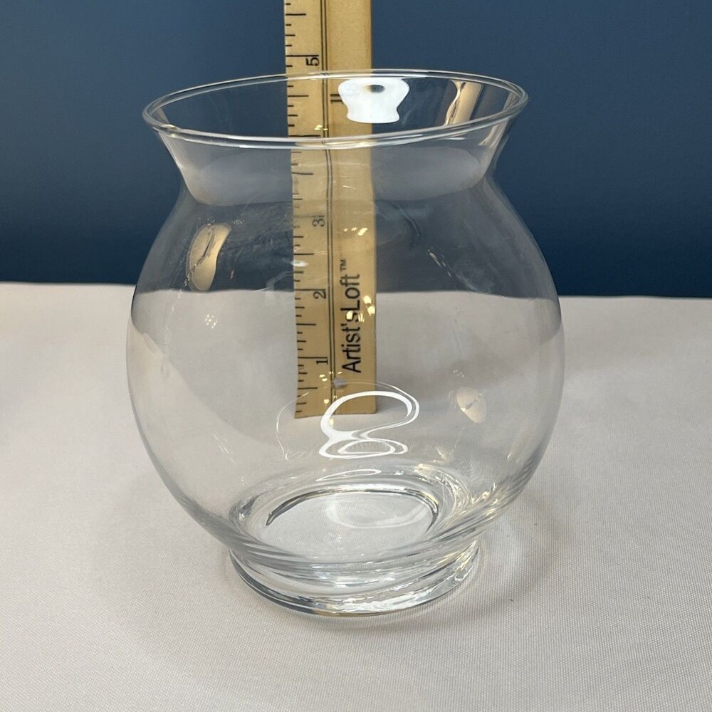 Clear Glass Bowl Vase - Picture 5 of 5